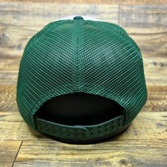 New Jersey Devils Mens Trucker Hat Green Snapback Retro Hockey Logo Ball Cap - Picture 5 of 8